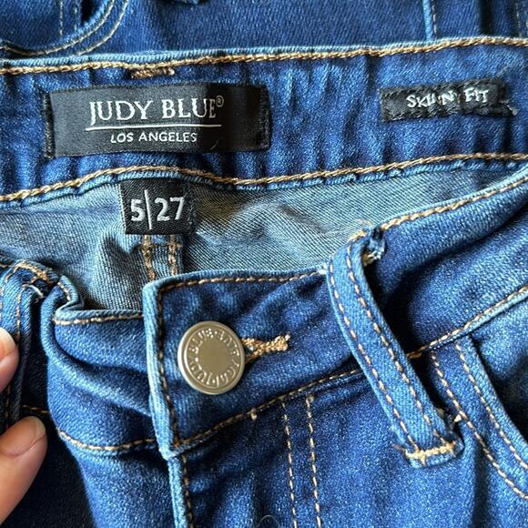 Judy Blues‎ skinny fit animal print distressed jeans size 5/27 - Picture 5 of 5